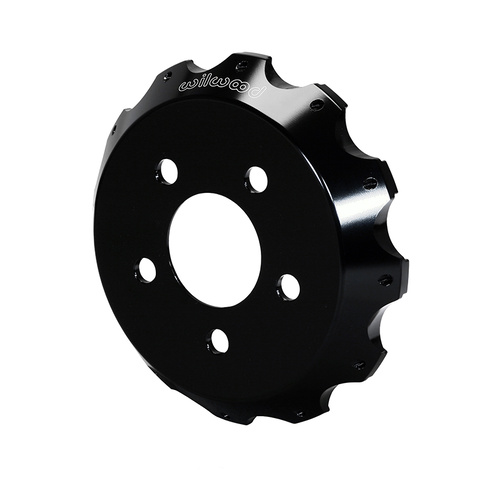 Wilwood Hat, Big Brake, 12x8.75 in Rotor, 1.200 Offset, 2.80 in. Reg, 5x4.50 in. Hat, Fixed Mt, Alum, Black E-Coat, Each