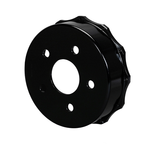Wilwood Hat, Parking Brake, 12x8.75 in Rotor, 2.200 Offset, 2.84 in. Reg, 5x5.00 in. Hat, Fixed Mt, Iron, Black E-Coat, Each