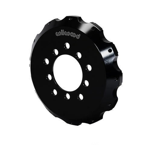 Wilwood Hat, Big Brake, 12x8.75 in Rotor, 0.950 Offset, 3.06 in. Reg, 5x3.93/5x4.50 in. Hat, Fixed Mt, Alum, Black E-Coat, Each