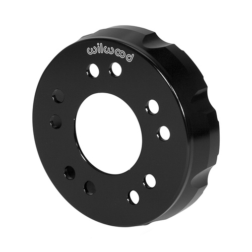 Wilwood Hat, Drag, 8x7.00 in Rotor, 1.530 Offset, 3.06 in. Reg, 5x4.75/5x5.00 in. Hat, Fixed Mt, Alum, Black E-Coat, Each