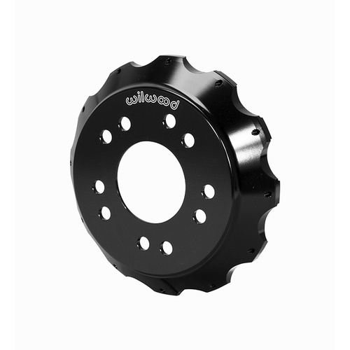 Wilwood Hat, Big Brake, 12x8.75 in Rotor, 1.380 Offset, 3.06 in. Reg, 5x4.75/5x5.00 in. Hat, Fixed Mt, Alum, Black E-Coat, Each