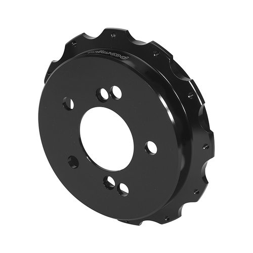 Wilwood Hat, Parking Brake, 12x8.75 in Rotor, 1.200 Offset, 2.97 in. Reg, 5x4.72 in. Hat, Fixed Mt, Alum, Black E-Coat, Each