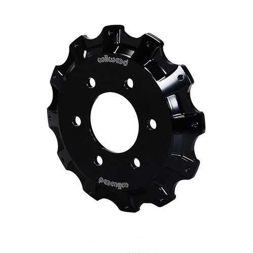 Wilwood Hat, Truck, 12x10.25 in Rotor, 0.700 Offset, 3.55 in. Reg, 6x5.32 in. Hat, Fixed Mt, Alum, Black E-Coat, Each