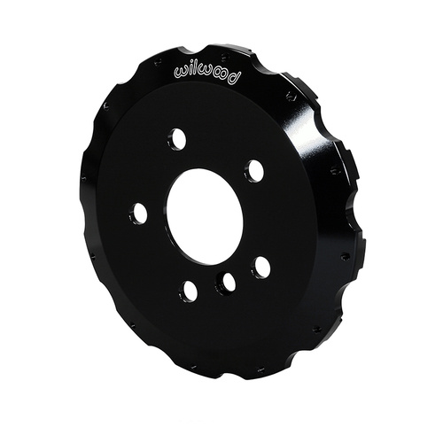 Wilwood Hat, Big Brake, 12x8.75 in Rotor, 0.600 Offset, 2.64 in. Reg, 5x4.41 in. Hat, Fixed Mt, Alum, Black E-Coat, Each
