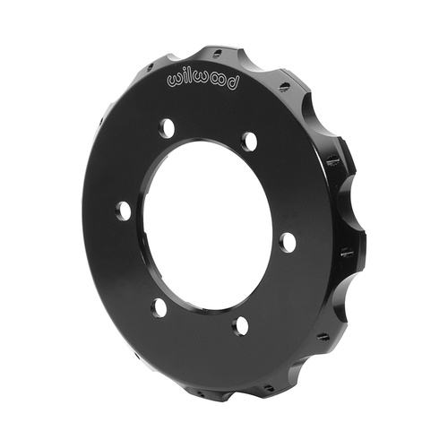 Wilwood Hat, Big Brake, 12x8.75 in Rotor, 0.470 Offset, 4.30 in. Reg, 6x5.39 in. Hat, Fixed Mt, Alum, Black E-Coat, Each