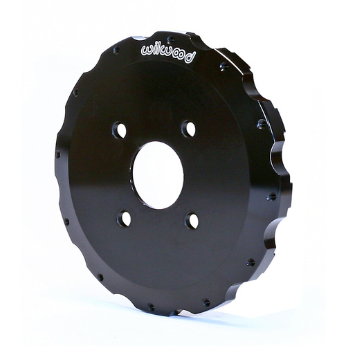 Wilwood Hat, Big Brake, 12x8.75 in Rotor, 0.550 Offset, 3.06 in. Reg, 4x3.93 in. Hat, Fixed Mt, Alum, Black E-Coat, Each