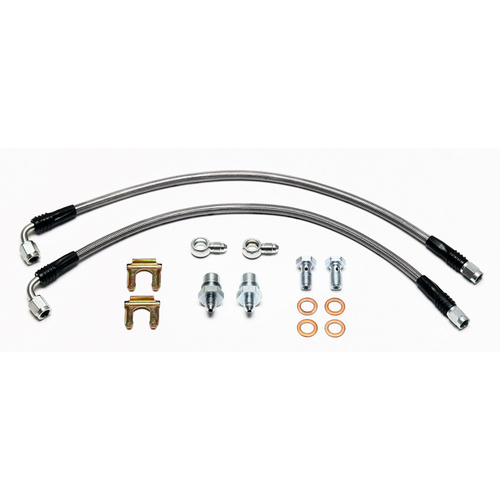 Wilwood Flexline, 16.00 in. Length, -3 Female to -3 Female, Mini Cooper Rear CPB, Kit