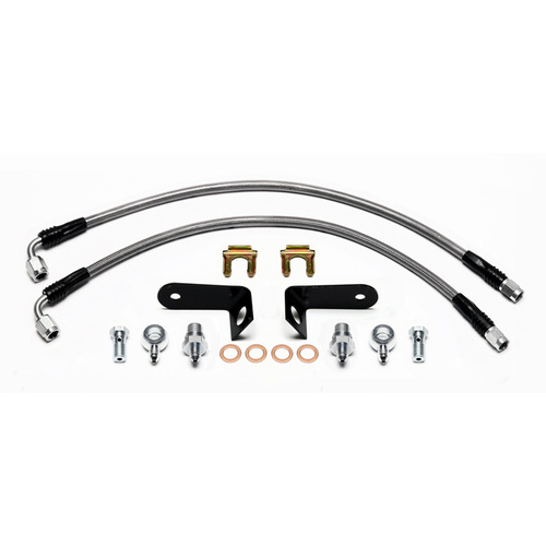 Wilwood Flexline, 16.00 in. Length, -3 Female to -3 Female, 06-up For Honda Civic Rear, Kit