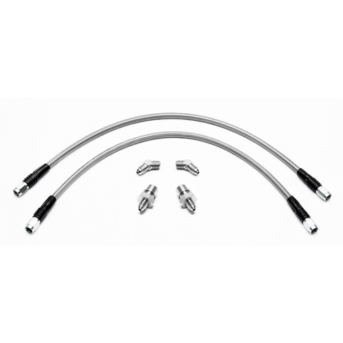 Wilwood Flexline, 18.00 in. Length, -3 Female to -3 Female, For BMW E46 Front, Kit