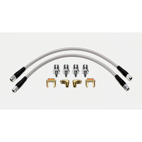 Wilwood Flexline, 16.00 in. Length, -3 Female to -3 Female, For Buick 41-56, Kit