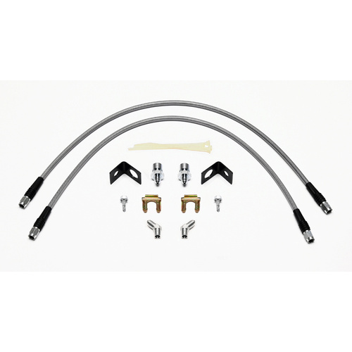 Wilwood Flexline, 25.00 in. Length, -3 Female to -3 Female, 82-86 Wrangler, Kit