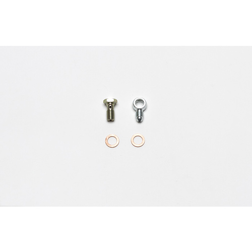 Wilwood Fitting Kit, Banjo, -3 Male, 3/8-24 Banjo Bolt & Washers