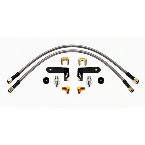 Wilwood Flexline, 20.00 in. Length, -3 Female to -3 Female, Universal 20 in. - 10mm x 1.00, Kit