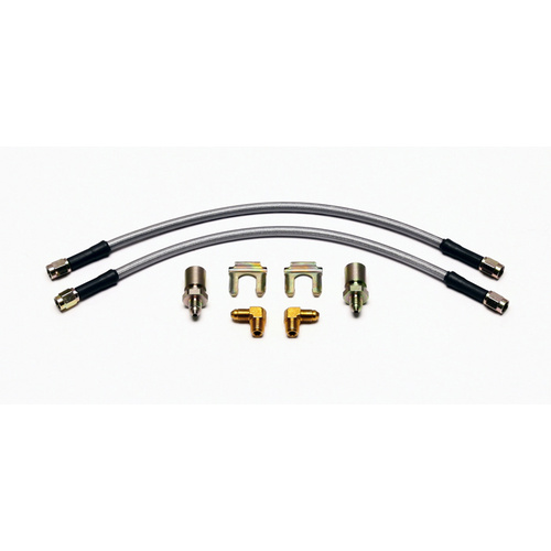 Wilwood Flexline, 14.00 in. Length, -3 Female to -3 Female, MG-TD Front, Kit