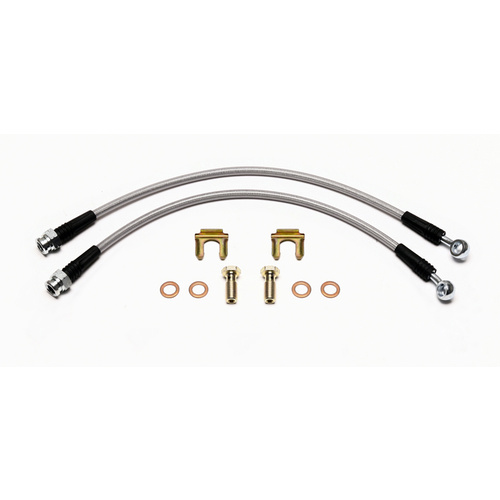 Wilwood Flexline, 15.75 in. Length, M10 IF Female to M10 Banjo, C6 Corvette (NON-Z06) Raer, Kit