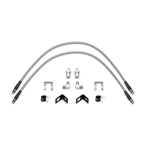 Wilwood FLEXLINE KIT,25in,3/8-24 TO 90 DEG