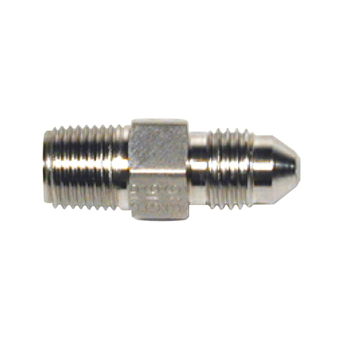 Wilwood Fitting, Inlet, Straight, -3 To 1/8-27 Npt Steel, Zinc