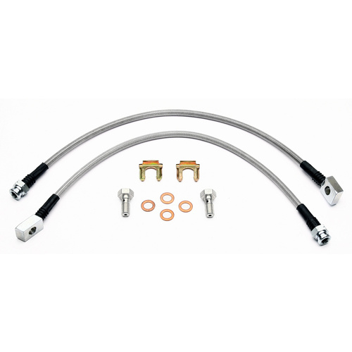Wilwood Flexline, 18.75 in. Length, M10 BF Female to M10 Banjo, C-5 OE Front Replacement, Kit