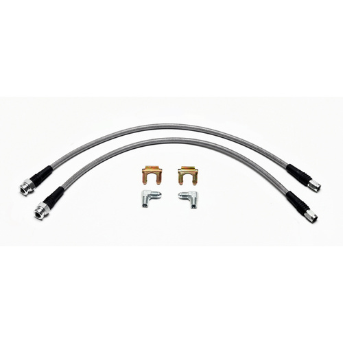 Wilwood Flexline, 19.00 in. Length, M10 BF Female to -3 Female, VW Golf Front, Kit