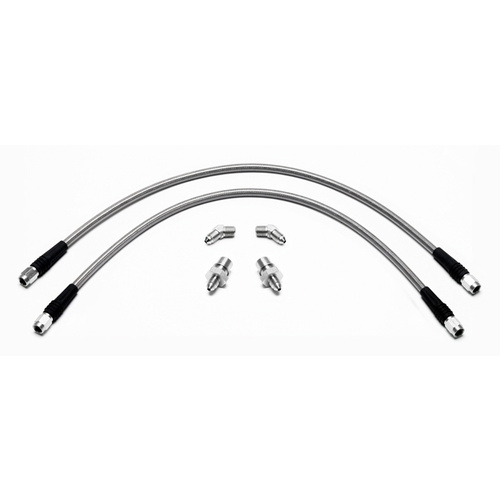 Wilwood Flexline, 16.00 in. Length, -3 Female to -3 Female, For BMW E36 Front, Kit