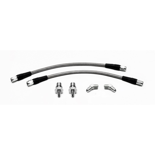 Wilwood Flexline, 12.00 in. Length, -3 Female to -3 Female, For BMW E36 Rear, Kit