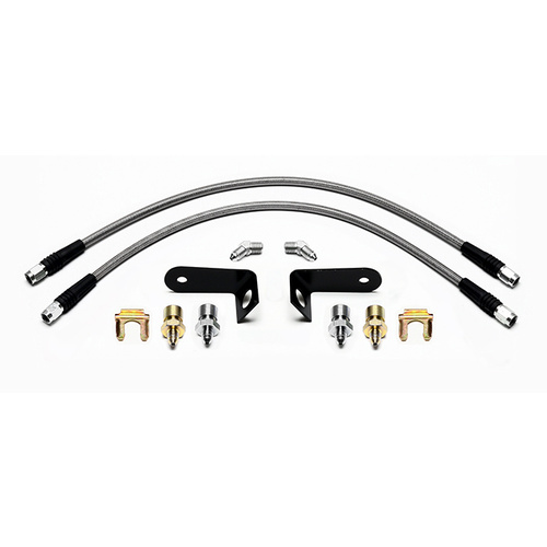 Wilwood Flexline, 18.00 in. Length, -3 Female to -3 Female, Mustang 68-73 Front, Kit