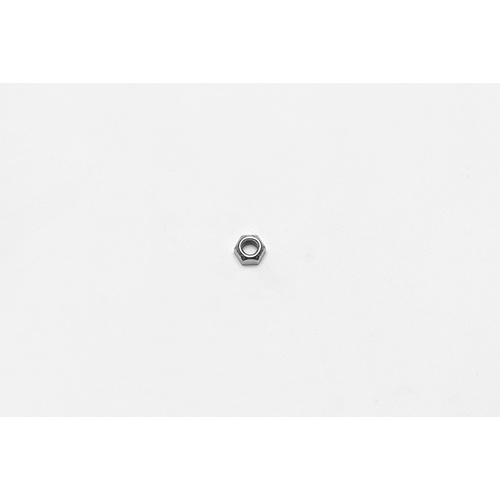 Wilwood Nut, 5/16-24, Hex, Locking, Top-Crimp, Clear Zinc