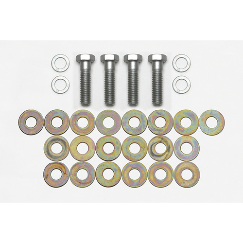 Wilwood Bolt, Hex Head, Alloy Steel, Grade 8, Hex, 1.500 in. Length, 3/8-16 Thread, Kit