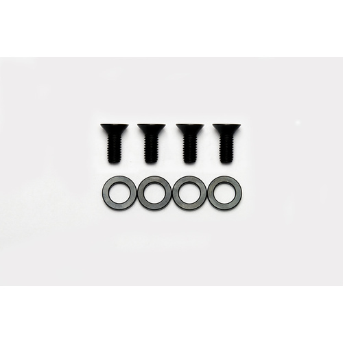 Wilwood Bolt, Flat Head, Alloy Steel, Grade 8, Hex Drive, 1.000 in. Length, 3/8-16 Thread, Kit