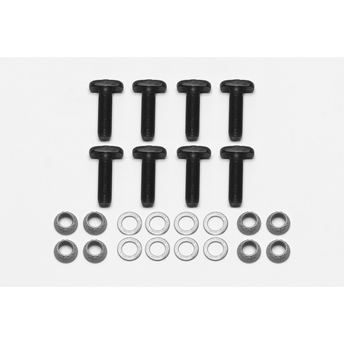 Wilwood Bolt, Tee, Alloy Steel, Grade 8, 1.437 in. Length, 3/8-24 Thread, Kit