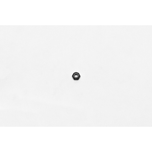 Wilwood Nut, 1/4-28, Thin Nylock, 7/16, Hex, Black Zinc