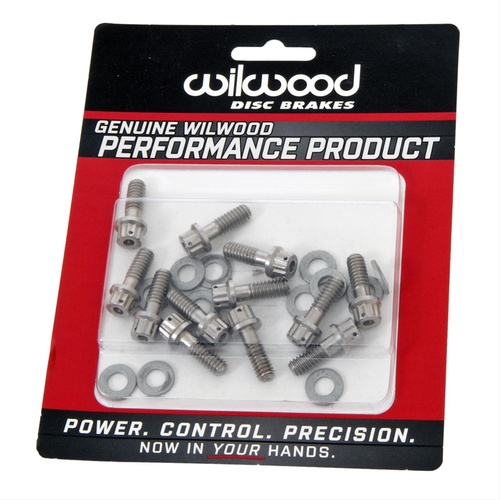 Wilwood Bolt, 12 Point, Stainless, 18-8, 12 Point, 0.750 in. Length, 1/4-20 Thread, Kit