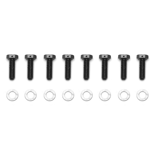 Wilwood Bolt, Hex Head, Alloy Steel, Grade 8, Hex, 1.000 in. Length, 5/16-18 Thread, Kit