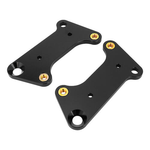 Wilwood Bracket, Rear, Drag, Aluminum, 5.25 Mount Center, 3/8-24 Thread, 11.44 in. Rotor, LH & RH, Pair