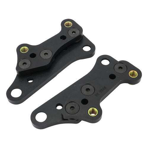 Wilwood Bracket, Rear, Drag, Aluminum, 5.25 Mount Center, 3/8-24 Thread, 11.44 in. Rotor, LH & RH, Pair