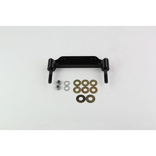 Wilwood Bracket, Front, Radial Mount, Aluminum, 5.98 Mount Center, 3/8-24 Thread, 13.06 in. Rotor, LH or RH, Each