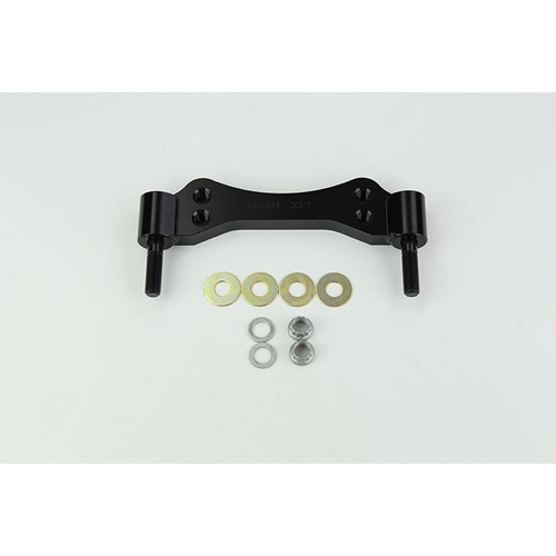 Wilwood Bracket, Rear, Aluminum, 5.98 Mount Center, 3/8-24 Thread, 11.00-12.19 in. Rotor, LH or RH, Each