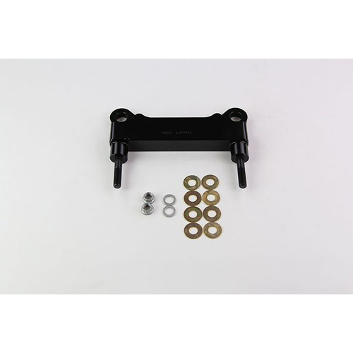 Wilwood Bracket, Front, Radial Mount, Aluminum, 5.98 Mount Center, 3/8-24 Thread, 13.06 in. Rotor, LH or RH, Each