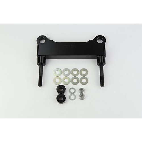 Wilwood Bracket, Front, Radial Mount, Aluminum, 5.98 Mount Center, 3/8-24 Thread, 14 in. Rotor, LH or RH, Each