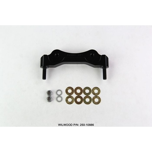 Wilwood Bracket, Rear, Aluminum, 5.98 Mount Center, 3/8-24 Thread, 11.75 in. Rotor, LH or RH, Each
