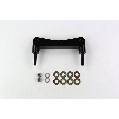 Wilwood Bracket, Front, Radial Mount, Aluminum, 5.98 Mount Center, 3/8-24 Thread, 13.06 in. Rotor, LH or RH, Each