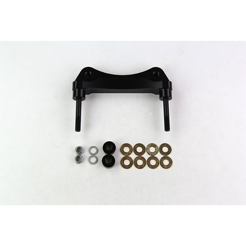 Wilwood Bracket, Front, Radial Mount, Aluminum, 5.98 Mount Center, 3/8-24 Thread, 14 in. Rotor, LH or RH, Each