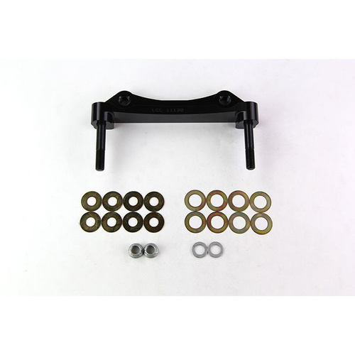 Wilwood Bracket, Rear, Aluminum, 7.09 Mount Center, 7/16-20 Thread, 14 in. Rotor, LH or RH, Each