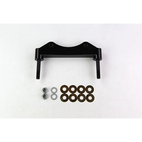 Wilwood Bracket, Front, Radial Mount, Aluminum, 7.09 Mount Center, 7/16-20 Thread, 14.25 in. Rotor, LH or RH, Each