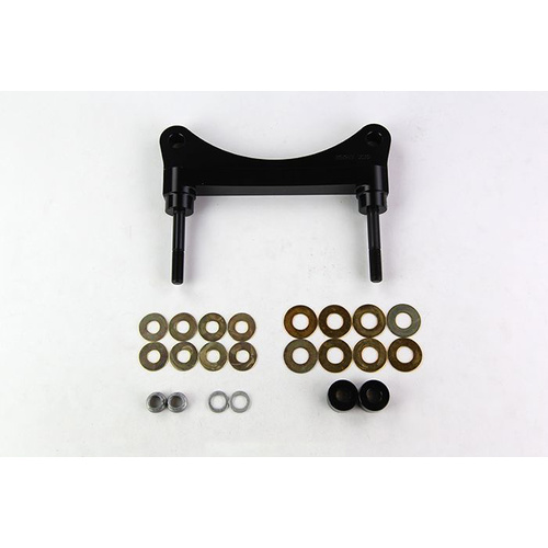 Wilwood Bracket, Front, Radial Mount, Aluminum, 5.98 Mount Center, 3/8-24 Thread, 14 in. Rotor, LH or RH, Each
