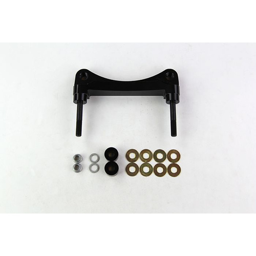 Wilwood Bracket, Front, Radial Mount, Aluminum, 5.98 Mount Center, 3/8-24 Thread, 14 in. Rotor, LH or RH, Each