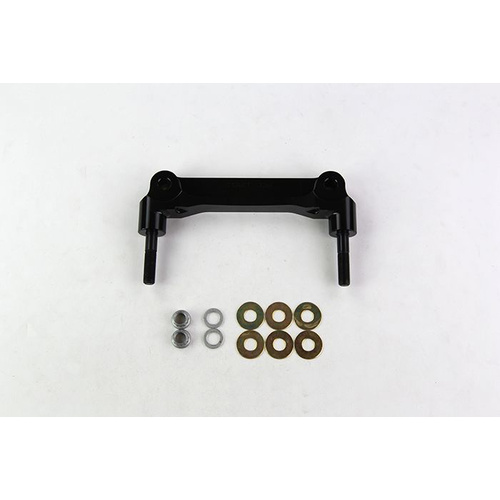 Wilwood Bracket, Front, Radial Mount, Aluminum, 5.98 Mount Center, 3/8-24 Thread, 12.88 in. Rotor, LH or RH, Each