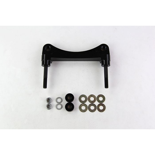 Wilwood Bracket, Front, Radial Mount, Aluminum, 5.98 Mount Center, 3/8-24 Thread, 12.88 in. Rotor, LH or RH, Each