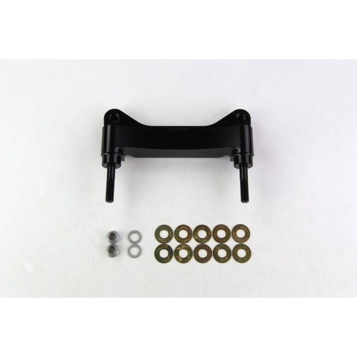 Wilwood Bracket, Front, Radial Mount, Aluminum, 5.98 Mount Center, 3/8-24 Thread, 12.88 in. Rotor, LH or RH, Each