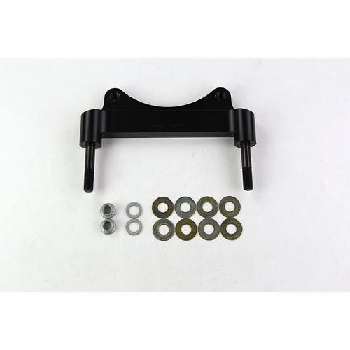 Wilwood Bracket, Front, Radial Mount, Aluminum, 7.09 Mount Center, 7/16-20 Thread, 14.25 in. Rotor, LH or RH, Each
